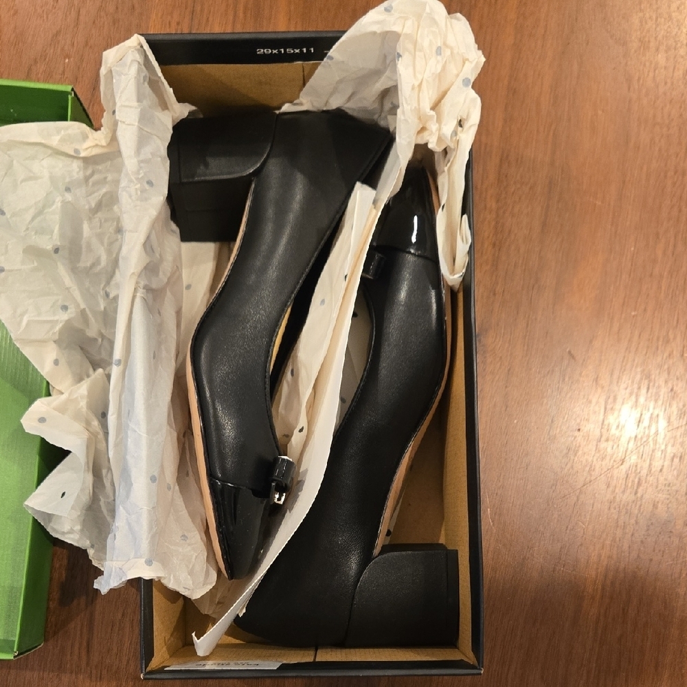 NEW Kate Spade Black Deco Bow Ballet Pumps - Picture 9 of 13